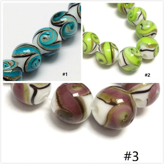 1 strand 6mm Plated Round Electroplated Glass Beads-pls pick a color