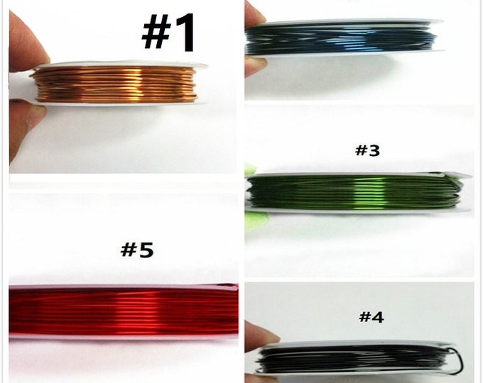 1 roll 2 meters COPPER wire 1.2mm gauge 18-pls pick a color