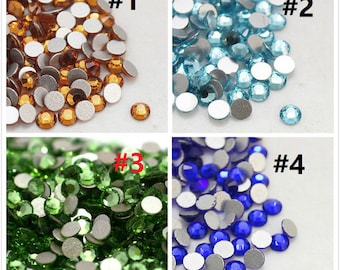 Wholesale 1440pcs  High Quality Flatback Rhinestone SS6-pls pick a color