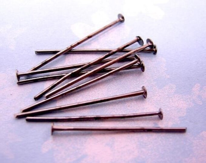 100pc 24mm gunmetal finish head pin-1193