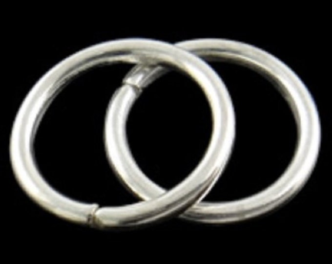 25pc 18mm large silver finish metal  jump rings-FJ126