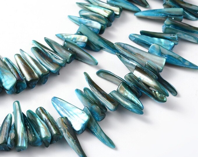 13 inch strand Natural Dyed Shell Beads-FK22