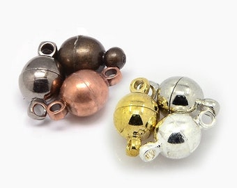 4pc 11.5x6mm Magnetic Copper Clasps -pls pick a color