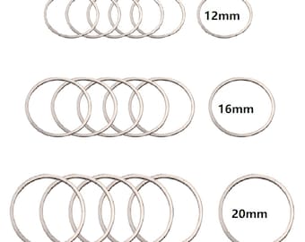 20pc 304 Stainless Steel Linking Rings- pls pick a size