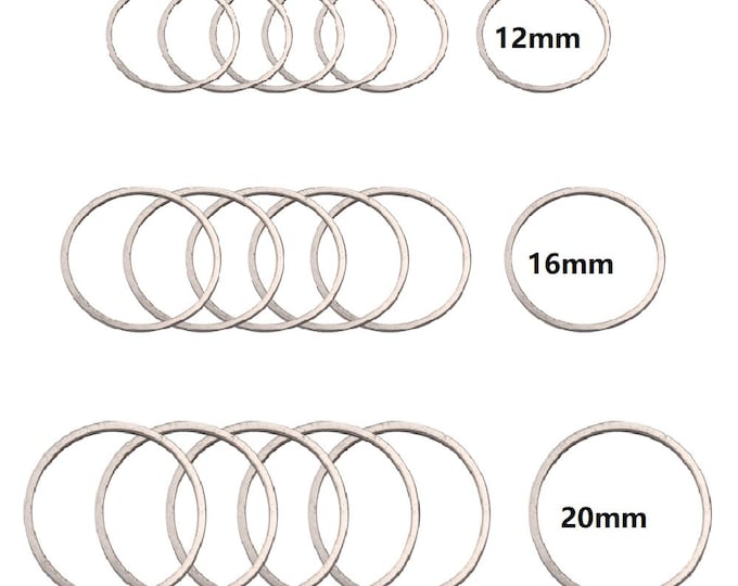 20pc 304 Stainless Steel Linking Rings- pls pick a size
