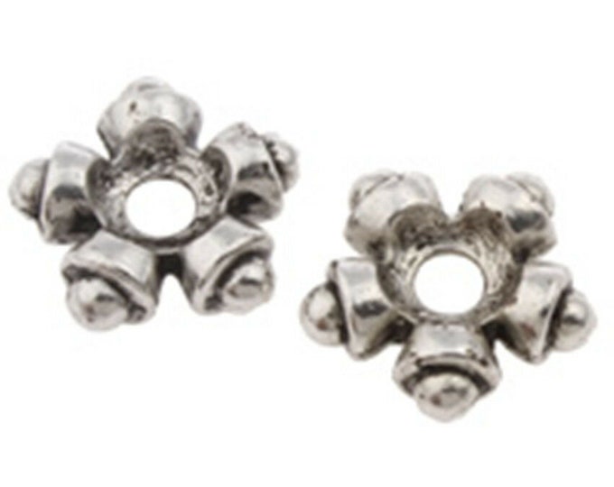 20pc antique silver finish 14mm metal bead/spacer-10184