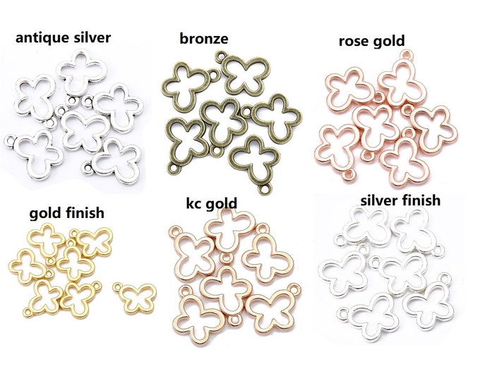 20pc 11x8mm Animal Pendants Butterfly Shape-Pls pick a color
