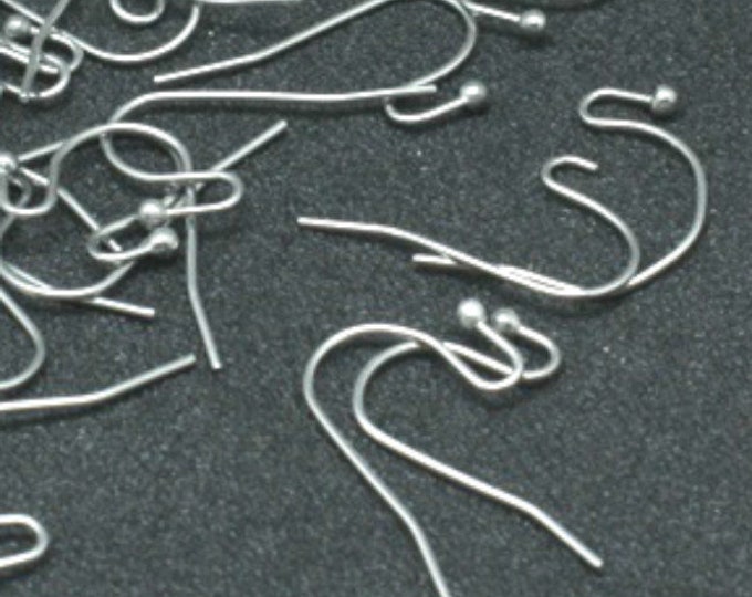 12 pieces(6 pairs) 316 Stainless Steel 22x11mm Earring Hooks-lv163