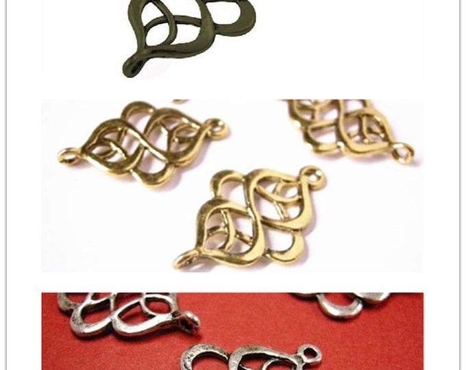 6pc antique fancy metal connector-pls choose your color