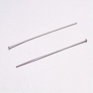 100PC Stainless steel head pins -Pls pick a length