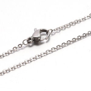 Wholesale 10 pc of 17.7 inches stainless steel cable chain necklaces -rm29