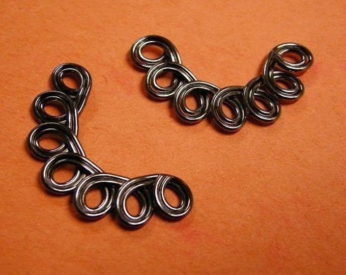 10pc funmetal finish fancy metal links-2251