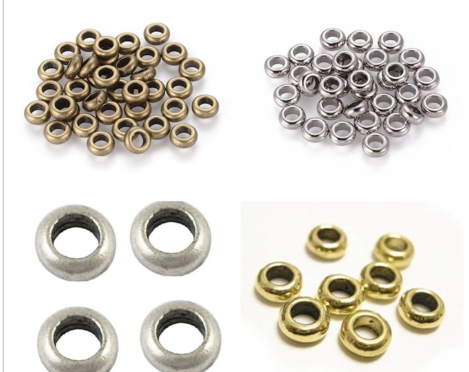 24pc 7mm Antique Metal Bead Spacer-pls pick a color