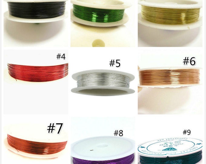 1 roll 9 meters COPPER wire 0.5mm -pls pick a color