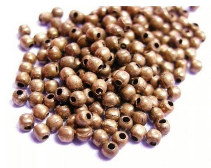 200pc 2.2mm copper finish metal round beads-572x2