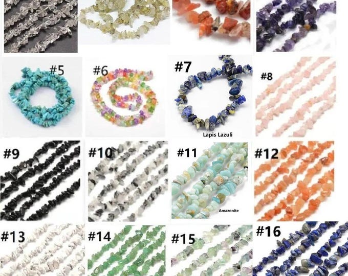 33 Inch Strand  Gemstone nuggets /Chips-pls pick your stone