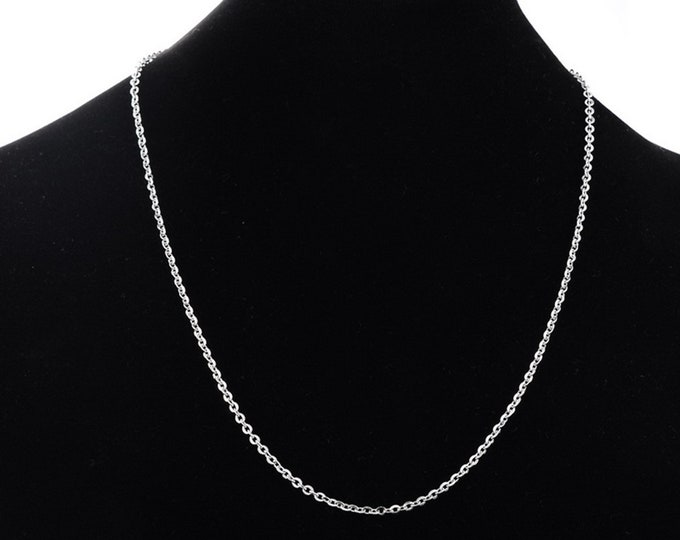 Wholesale 5 pc of  70cm(27 4/8") long stainless steel cable chain(3x2.5mm) necklaces -lv1030