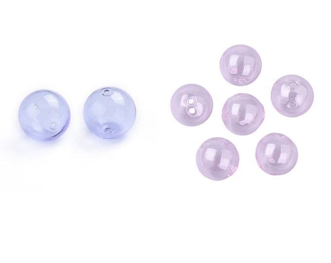 6pc  16mm round shape handmade blown glass fancy beads- pls pick a color