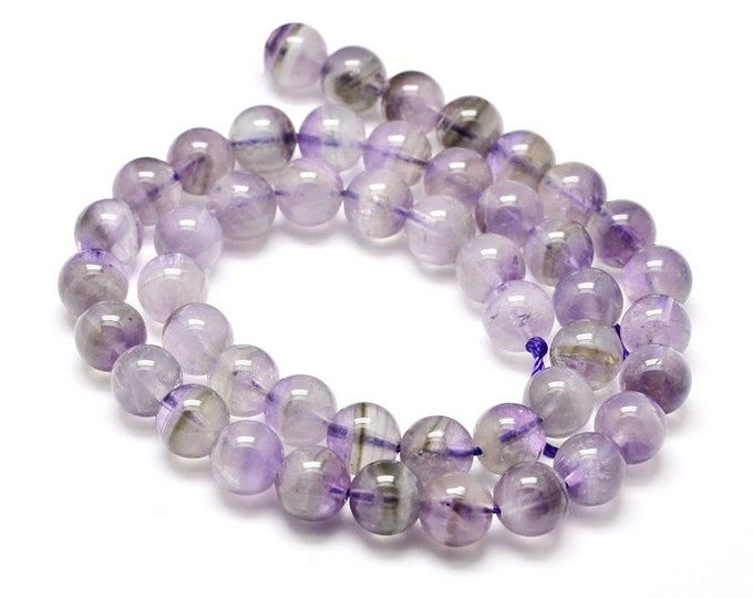15 Inch Strand Of  6mm Amethyst Round beads (about 67pcs)-r552