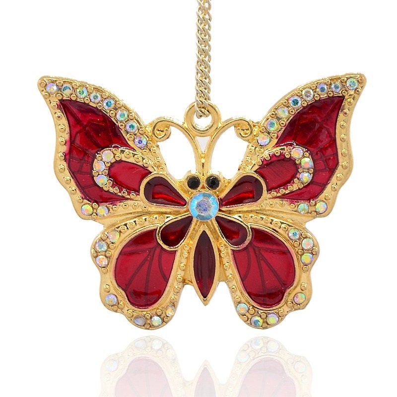 5pcs Zinc Alloy Glass Rhinestone Heart & Butterfly Shaped Diy