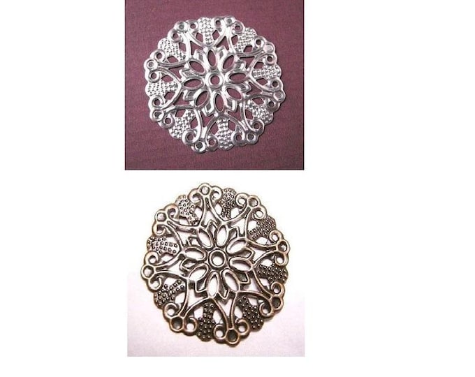 8pc 36mm filigree wrap-pls pick a color