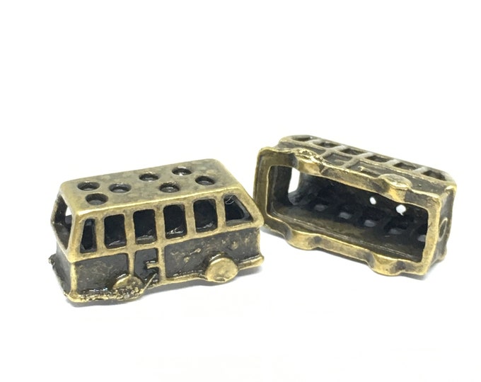 2pc 3D antique bronze finish metal Bus Pendant-4874