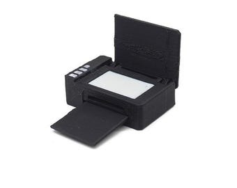Dollhouse Miniatures: Plastic Printer, Miniature Printer Model, Doll House Office Supplies, Dollhouse Accessories