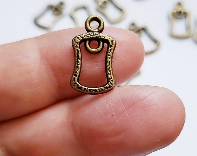 10pcs Bronze Alloy Charms 17x9mm - Vintage Style Pendant for Jewelry Making, DIY Necklaces, Bracelets, Earrings