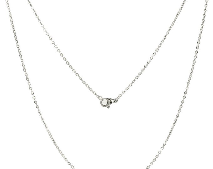 Wholesale 10 pc of  19.5" stainless steel cable link necklaces -LL1154