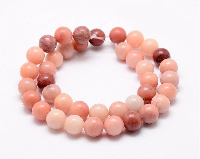 15 Inch Strand Of  6mm Pink Aventurine Beads Round beads (about 54pcs)