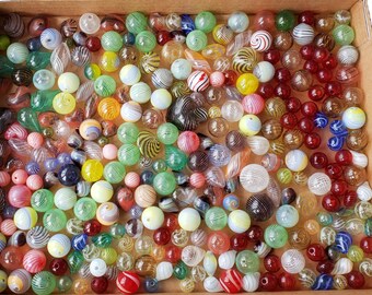 300pcs Assorted Defective Blown Glass Beads - Bargain Price!