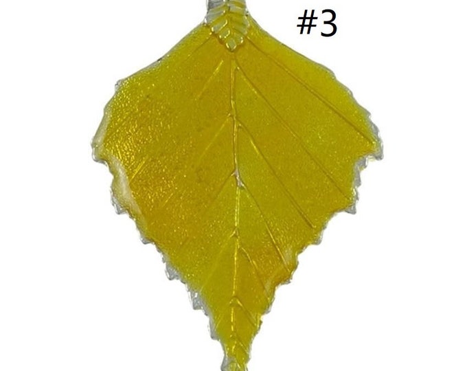 1pc 72x46mm zinc alloy enamel leaf pendant-pls pick a color