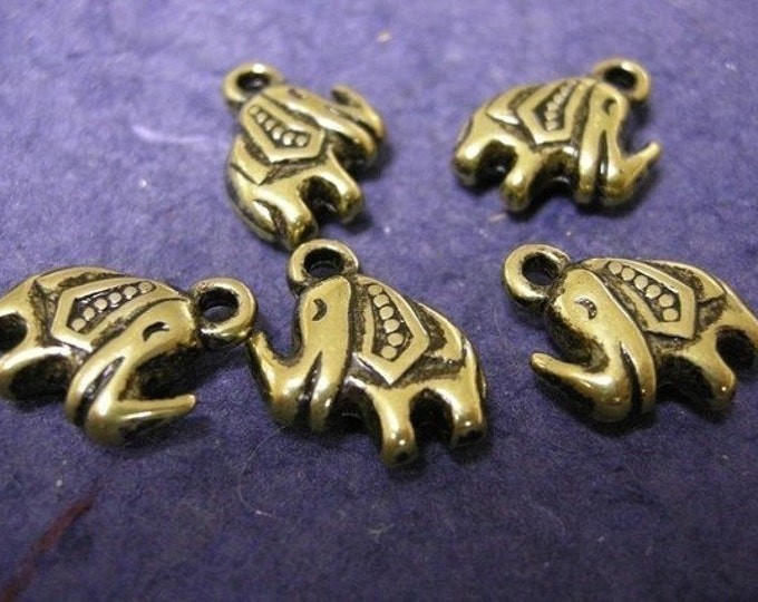 20pc antique finish acrylic elephant charm-1339x2
