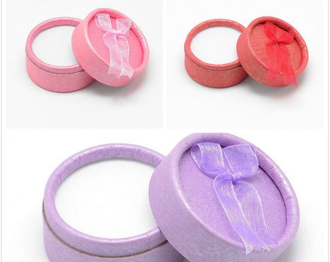 4 mix color ring paper gift boxes