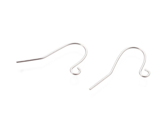 12 pieces(6 pairs) 304 Stainless Steel 19x17mm Earring Hooks