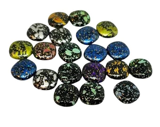 20pc 11.5mm mix color rounded square shape acrylic  beads-6714