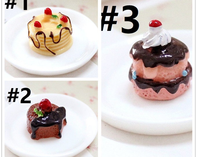 6pc  resin cake cabochons-pls pick a style