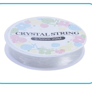 1 Roll, Elastic Crystal Thread, Beading Thread/Cord/ Elastic String Clear for DIY Jewelry Making- pls pick a thickness