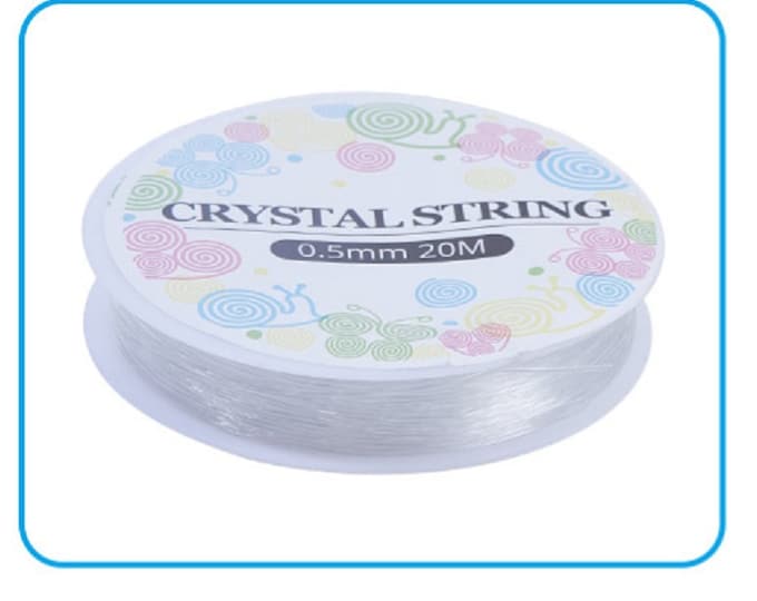1 Roll, Elastic Crystal Thread, Beading Thread/Cord/ Elastic String Clear for DIY Jewelry Making- pls pick a thickness