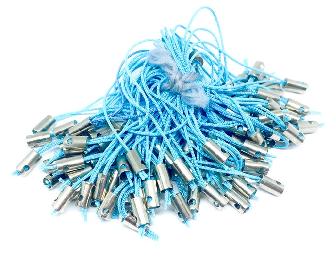 100pc blue Cell phone straps /cords 50mm- 2370a
