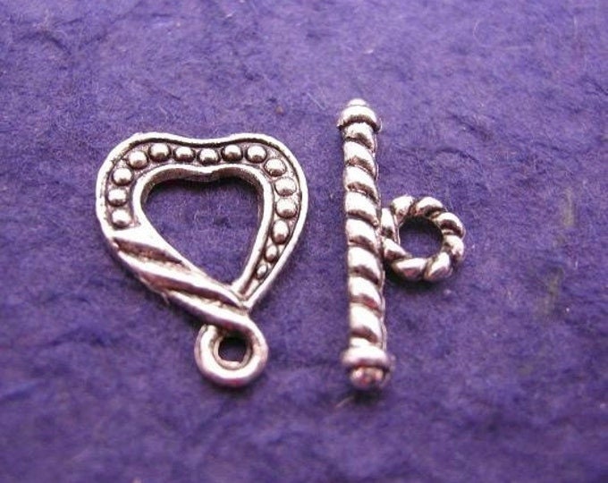 5 sets antique silver finish metal  toggle clasp-986