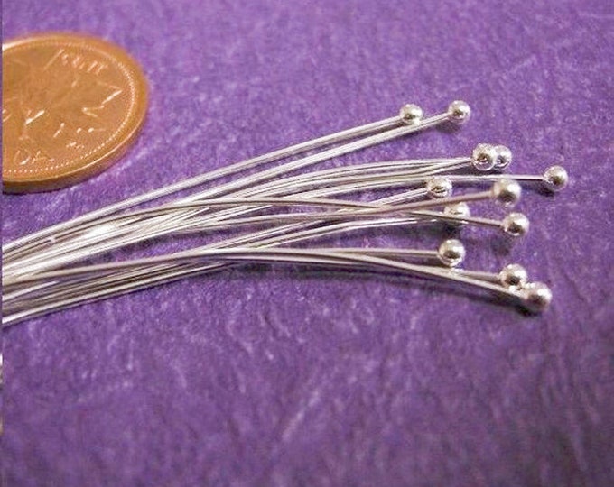 50pc 35mm 0.5mm thickness bright silver round head pin-5150
