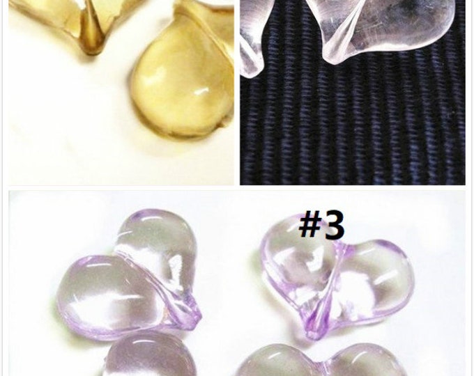 4pc heart shape acrylic beads-pls pick a color