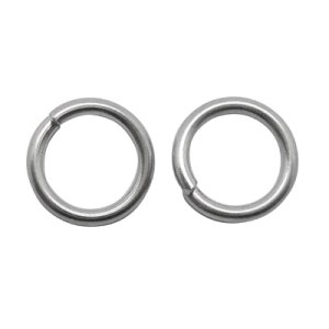 100pc stainless steel closed but unsoldered open jump rings -Pls pick a size