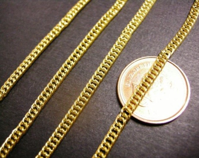 5 feet gold finish curb chain-2733