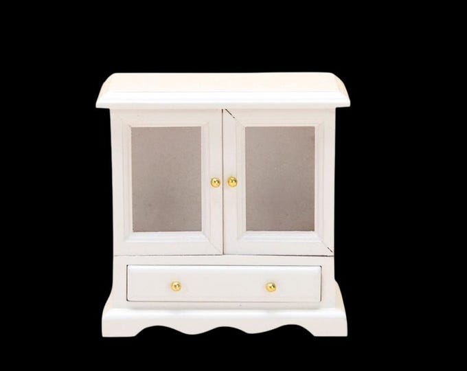 1pc Mini Wooden Cabinet Furniture, for Dollhouse Accessory, Pretending Prop Decorations