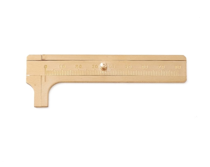 1pc brass made caliper sliding gauge for bead 80mm