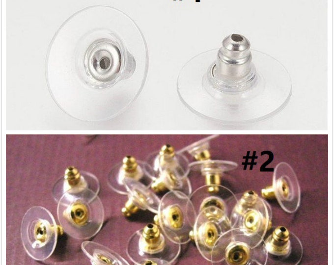 50pcs   Earring Stoppers-pls pick a color