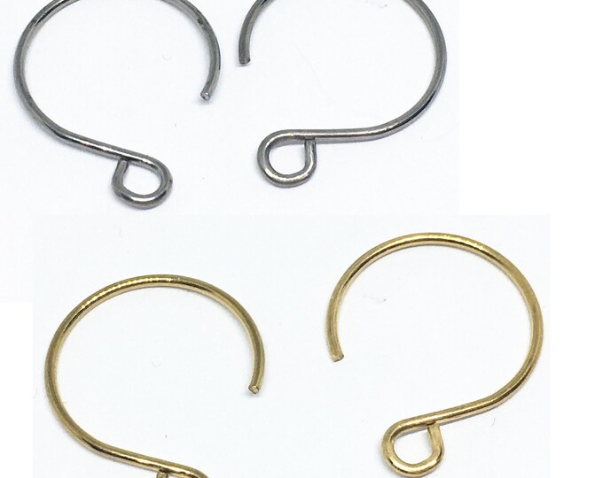 10 pieces(5 pairs) 18x14mm Stainless Steel Earring Hooks-pls pick a color