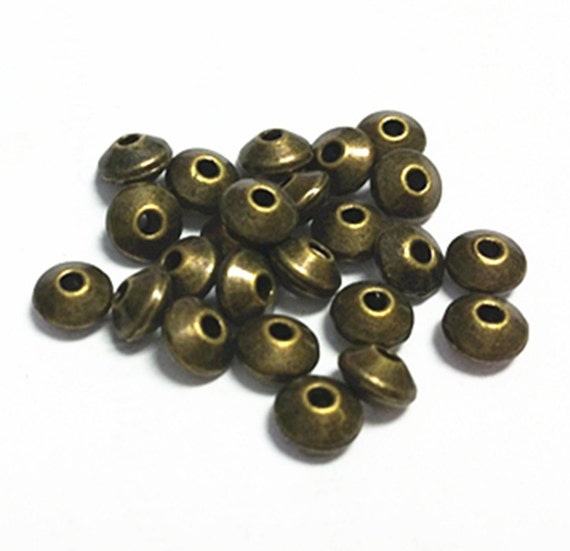 12pc antique bronze finish metal glube on bails-8049